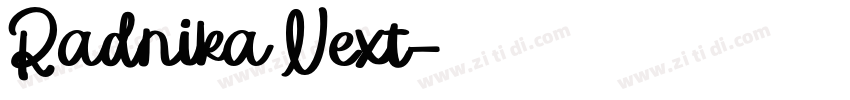 Radnika Next字体转换
